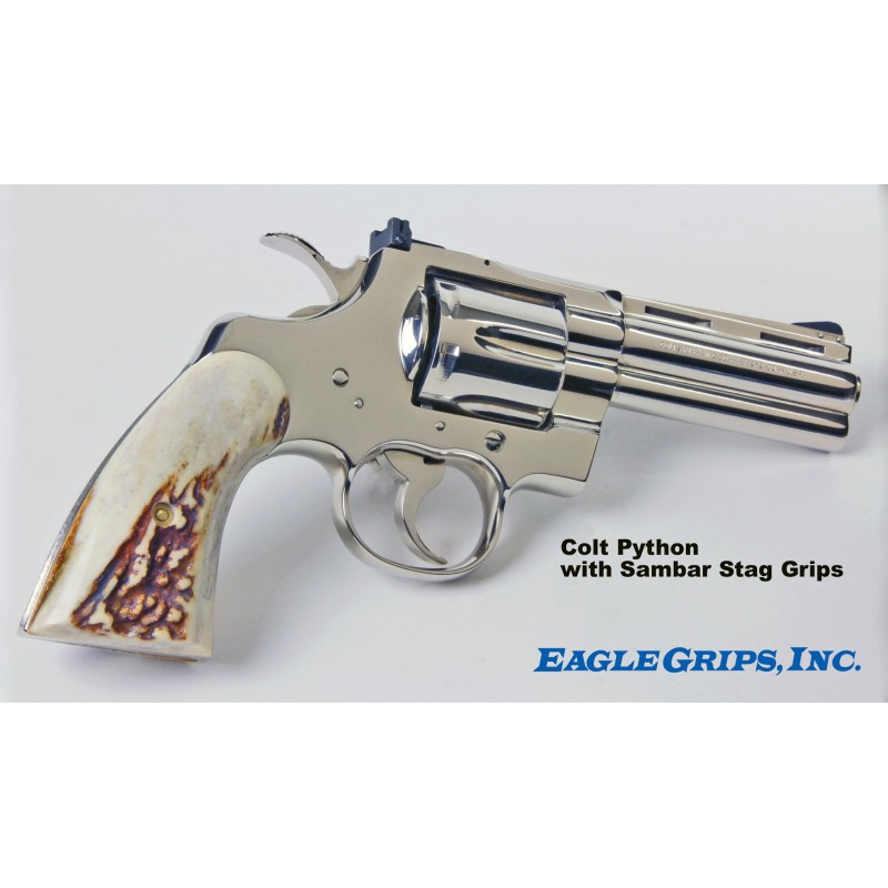 Colt Python Sambar Stag Grips 9051