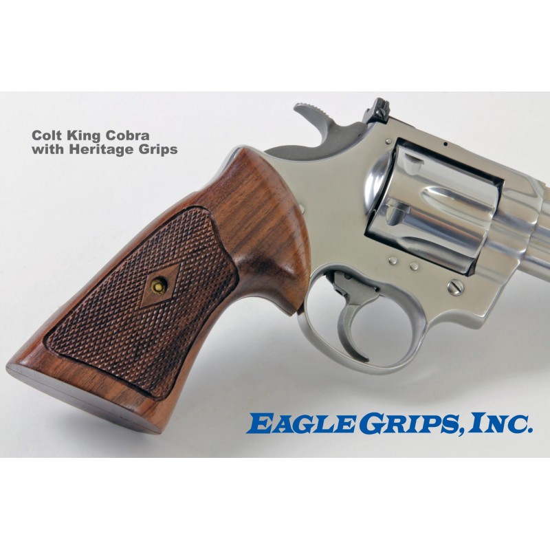 Colt Anaconda Rosewood Heritage Grips Checkered 5672