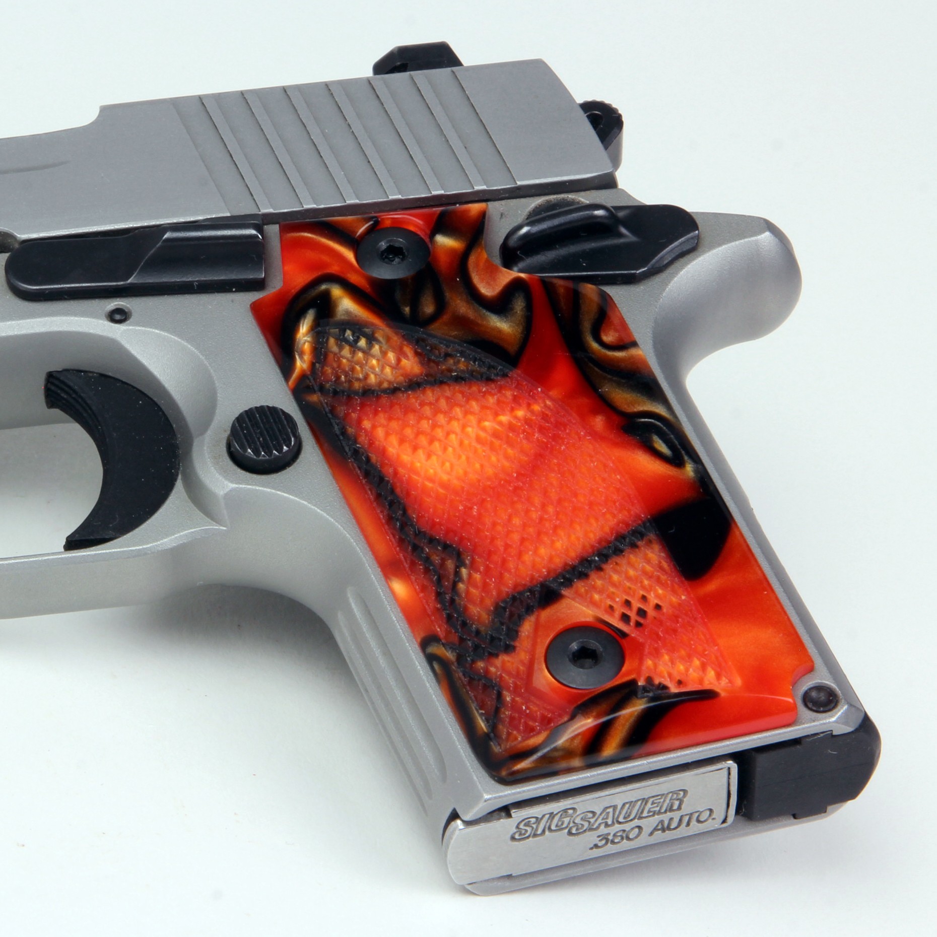 SIG P238 238 Fine English Walnut Checkered w/Logo Pistol Grips Beautiful  NEW